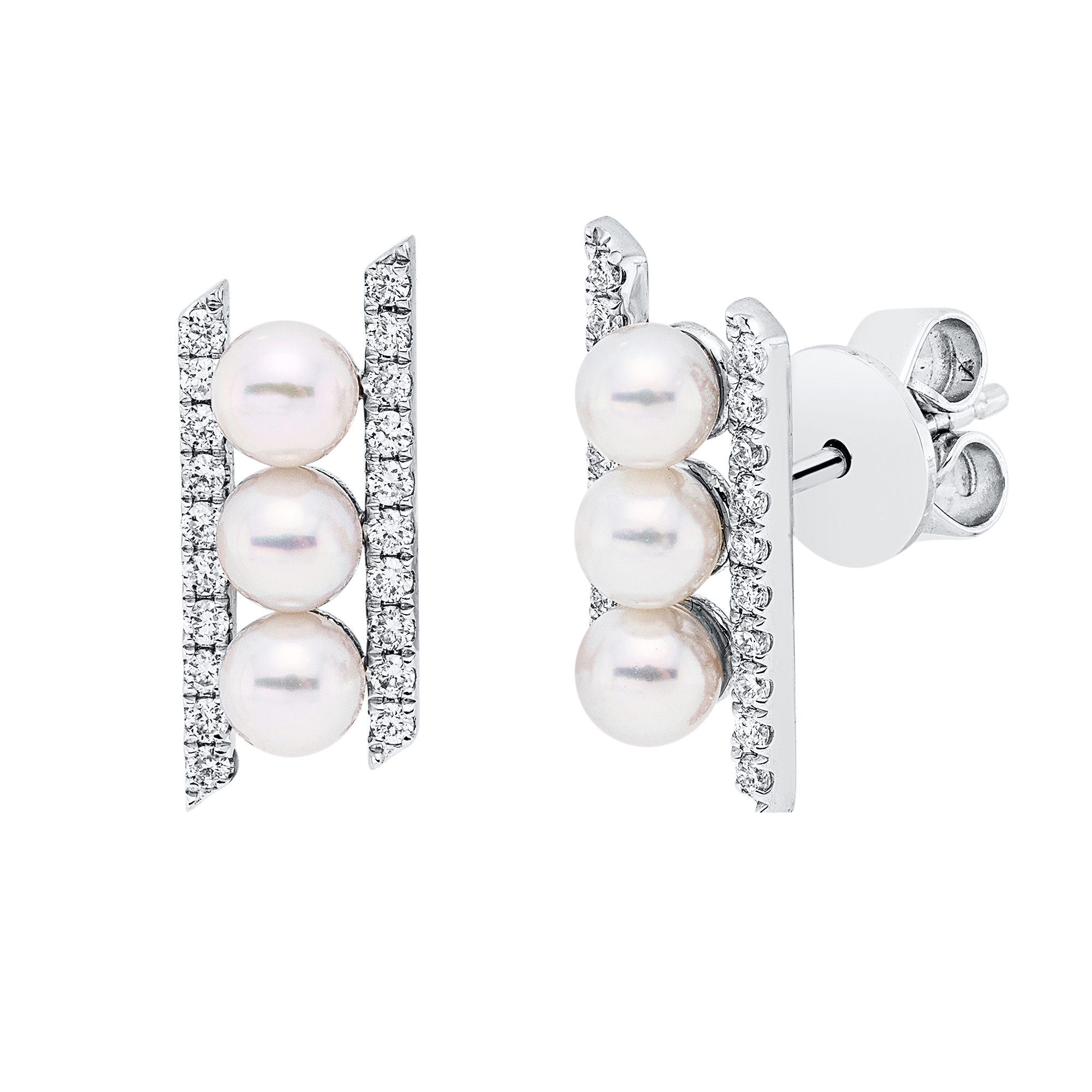 Ohrstecker 18 kt WG