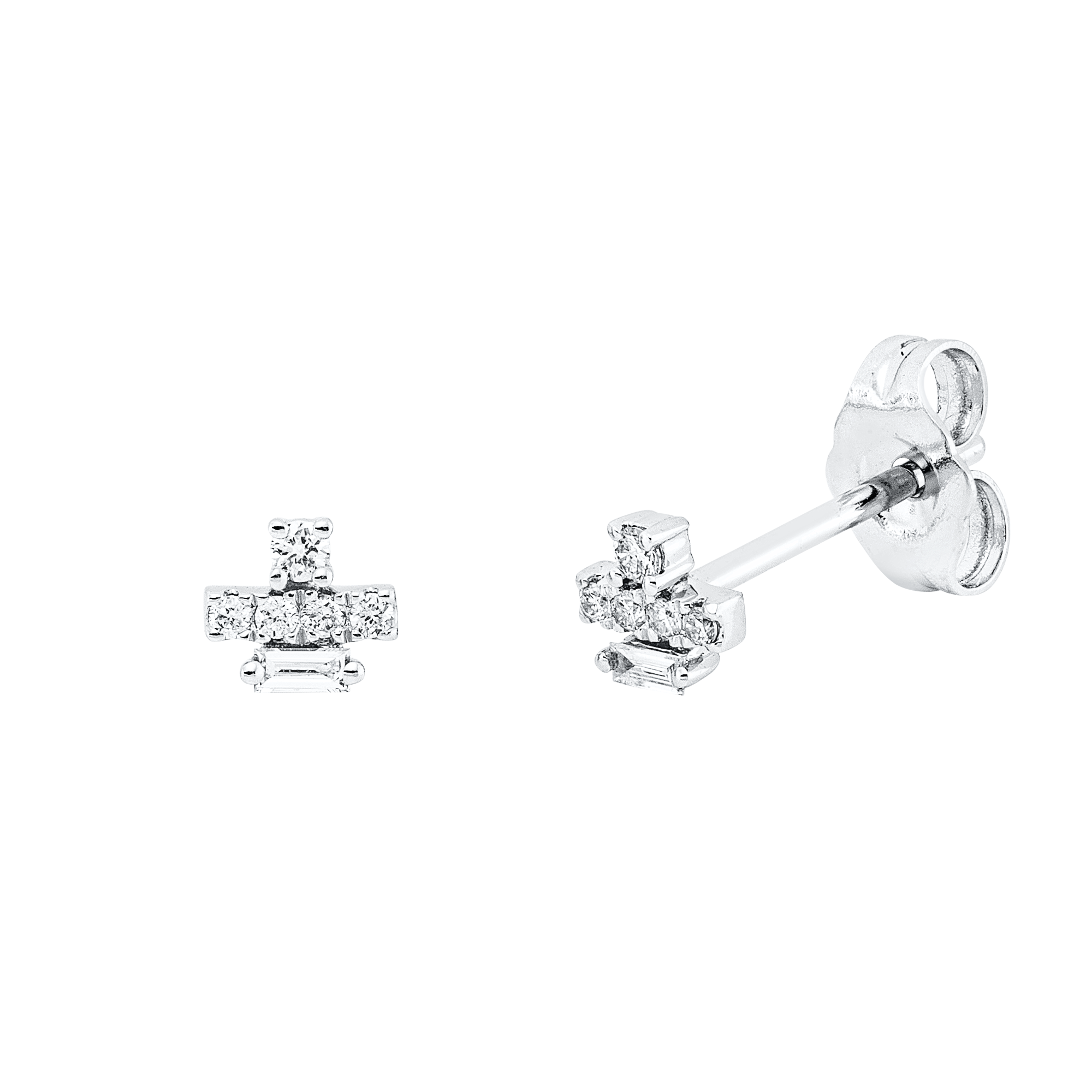 Ohrstecker 14 kt WG