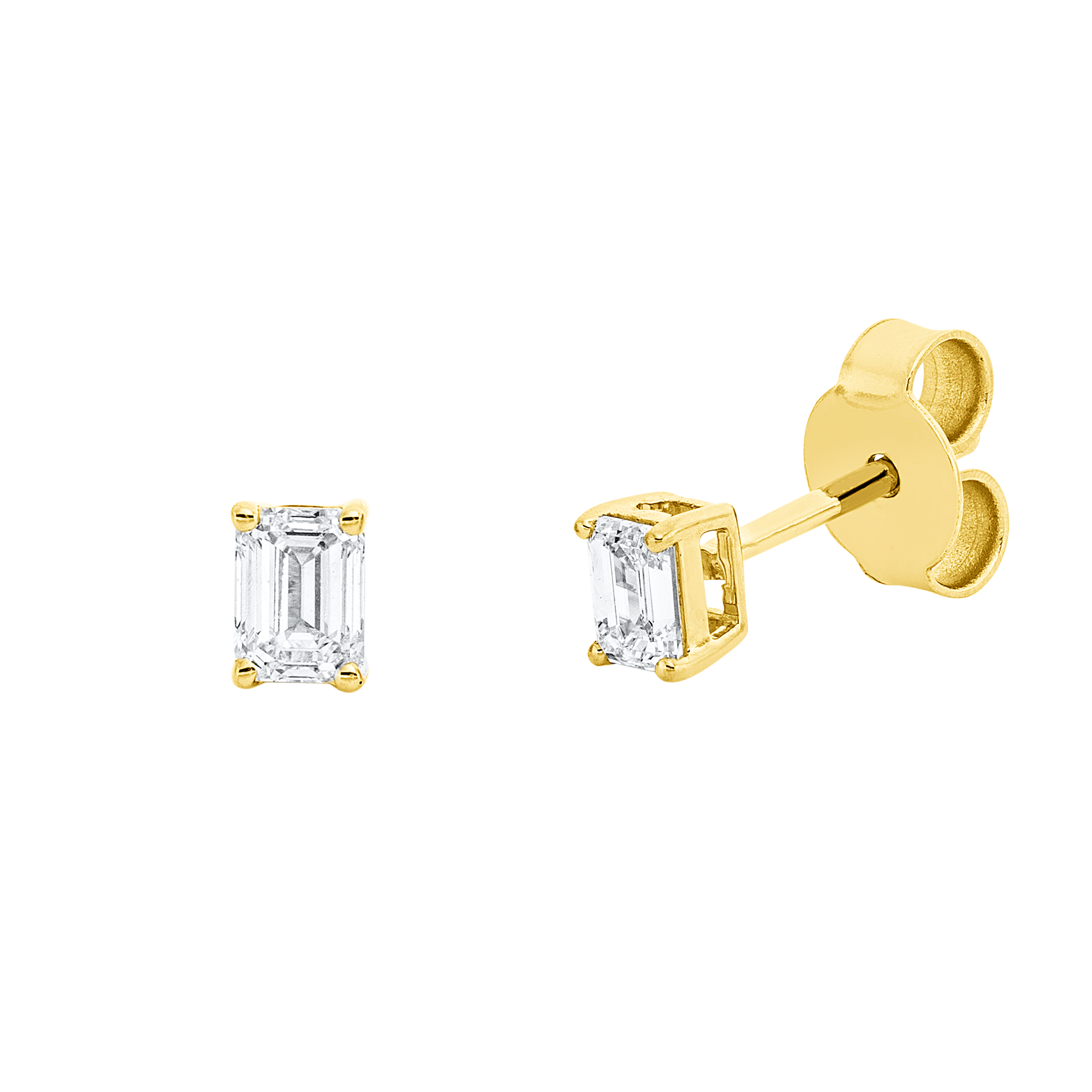 Ohrstecker 4er-Krappe 18 kt GG