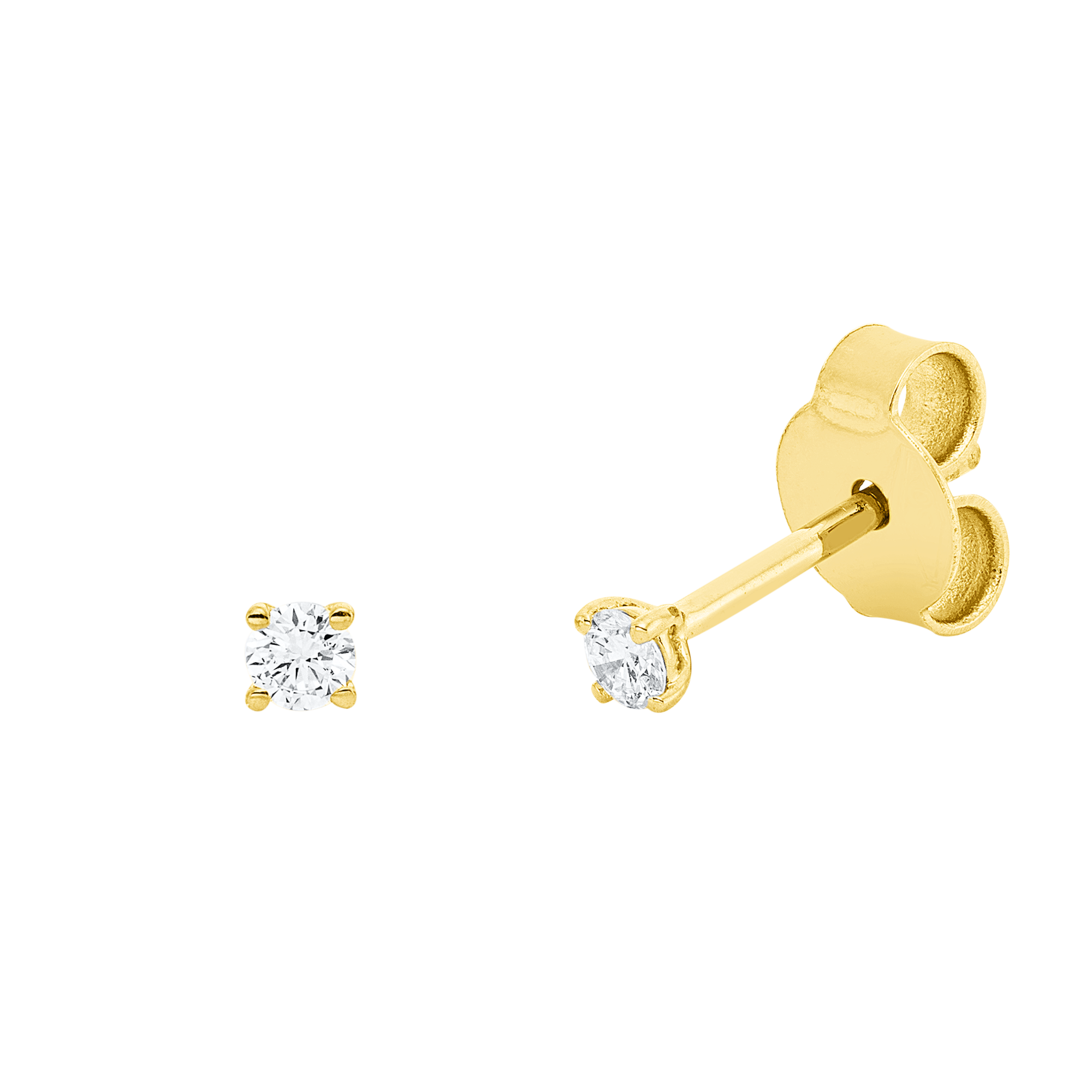 Ohrstecker 4er-Krappe 18 kt GG