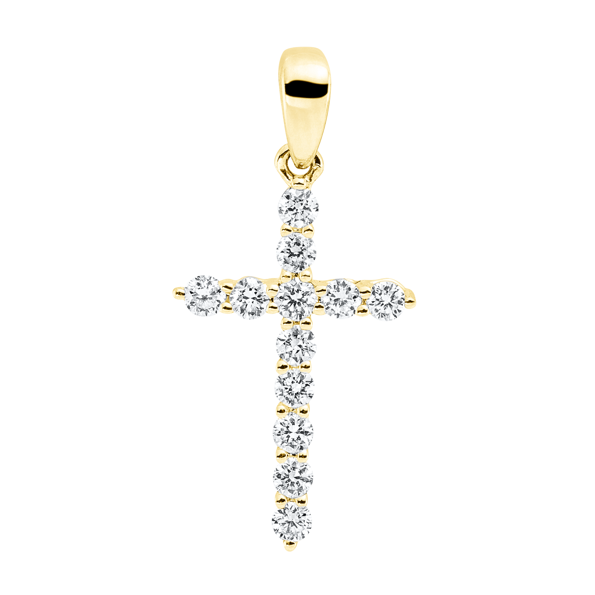 Anhänger 18 kt GG Kreuz, mit Öse