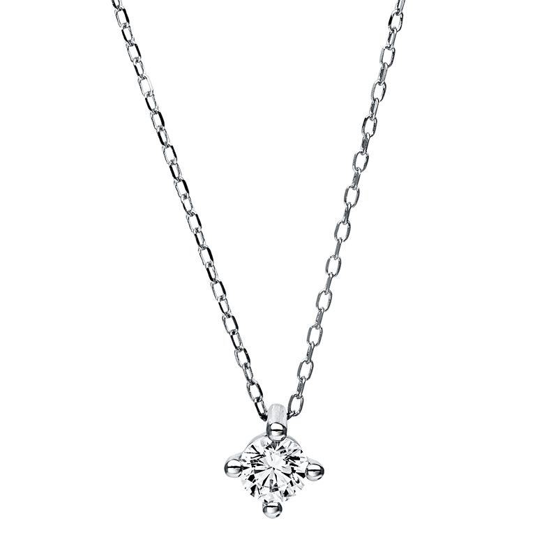 Collier 4er-Krappe 18 kt WG, GIA7488722856