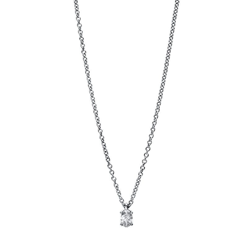 Collier 4er-Krappe 18 kt WG
