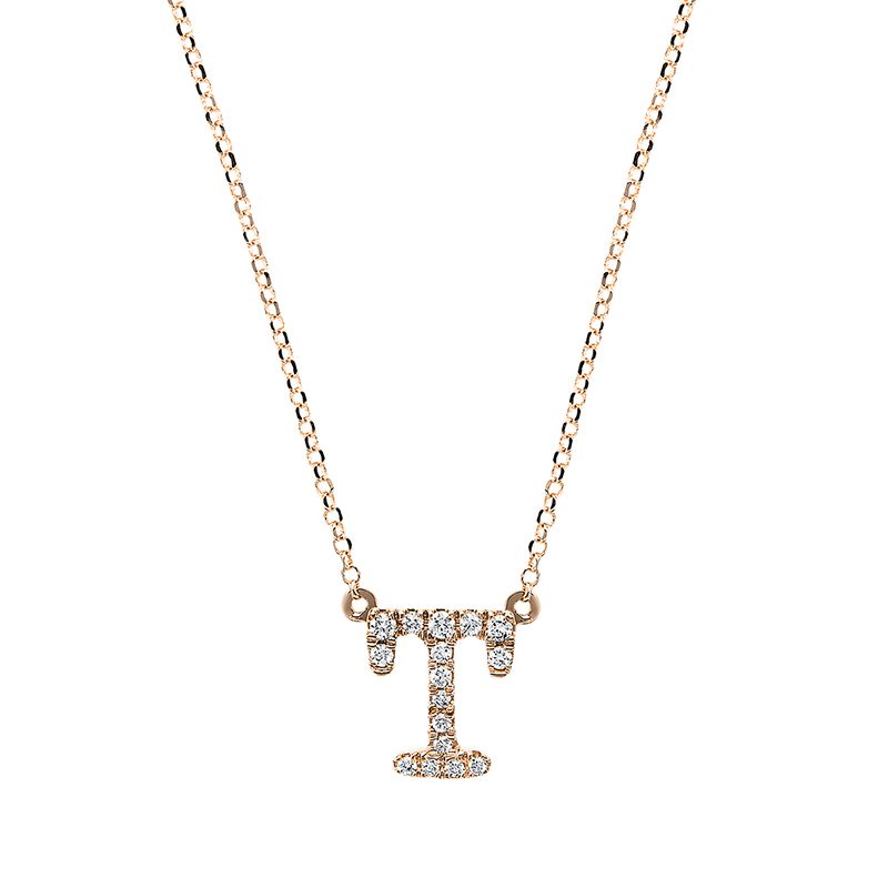 Collier 18 kt RG T, mit ZÖ 38.1 cm + 40.6 cm
