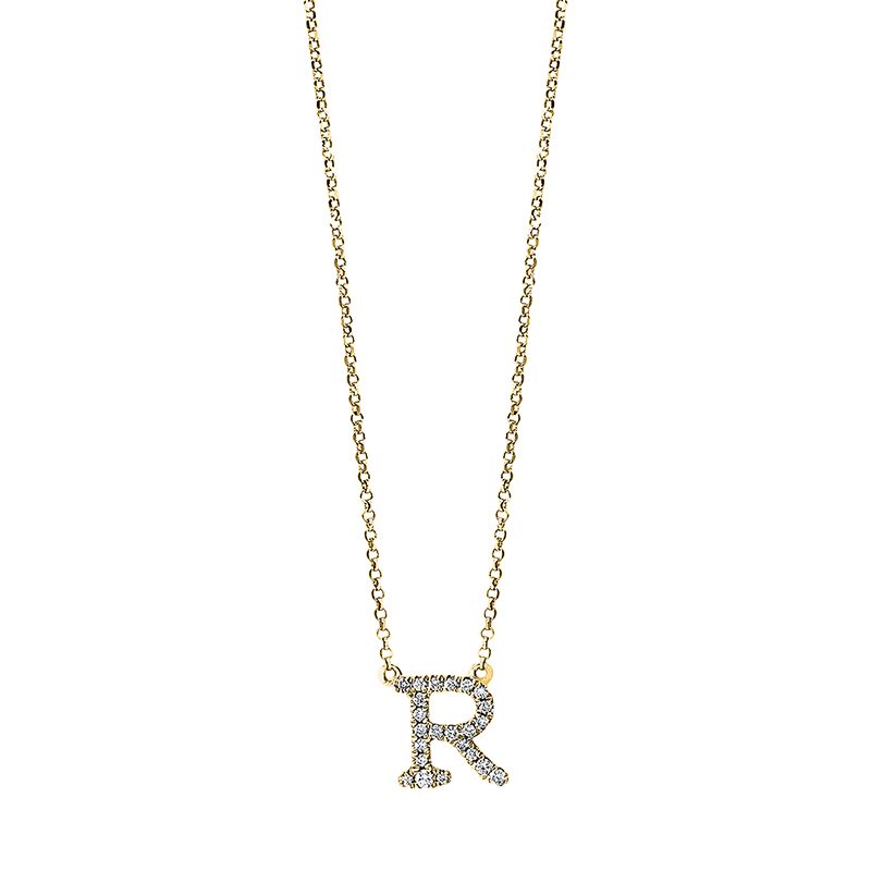 Collier 18 kt GG R, mit ZÖ 38 cm + 40,6 cm