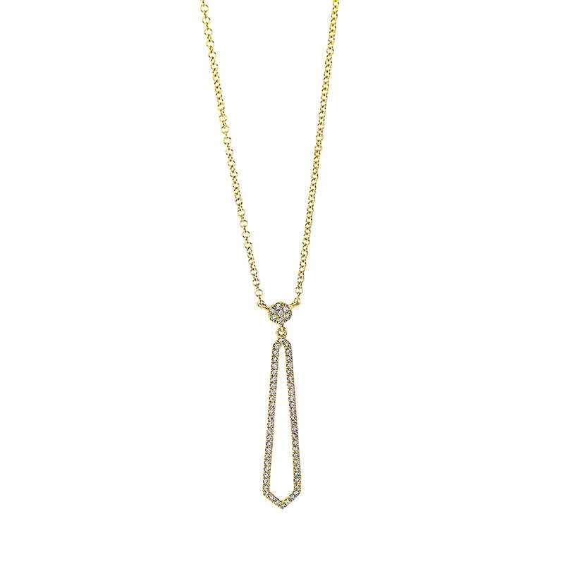 Collier 18 kt GG, mit ZÖ 40 cm + 43 cm