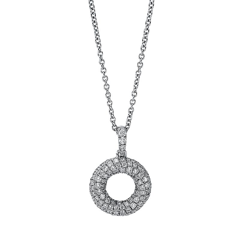 Collier 18 kt GG Kreis, mit ZÖ 40 cm + 42.5 cm