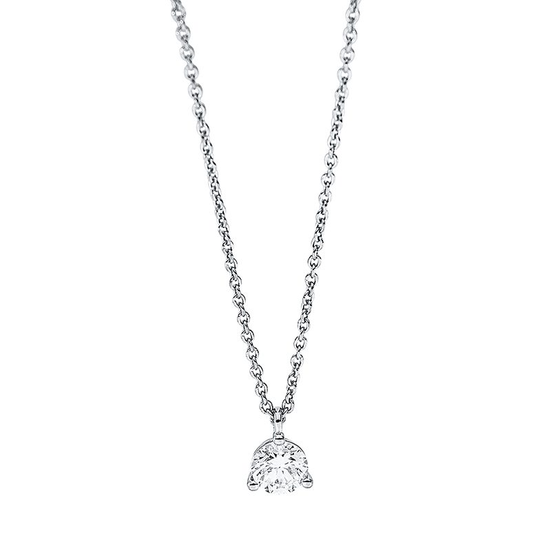 Collier 3er-Krappe 18 kt GG, mit Öse