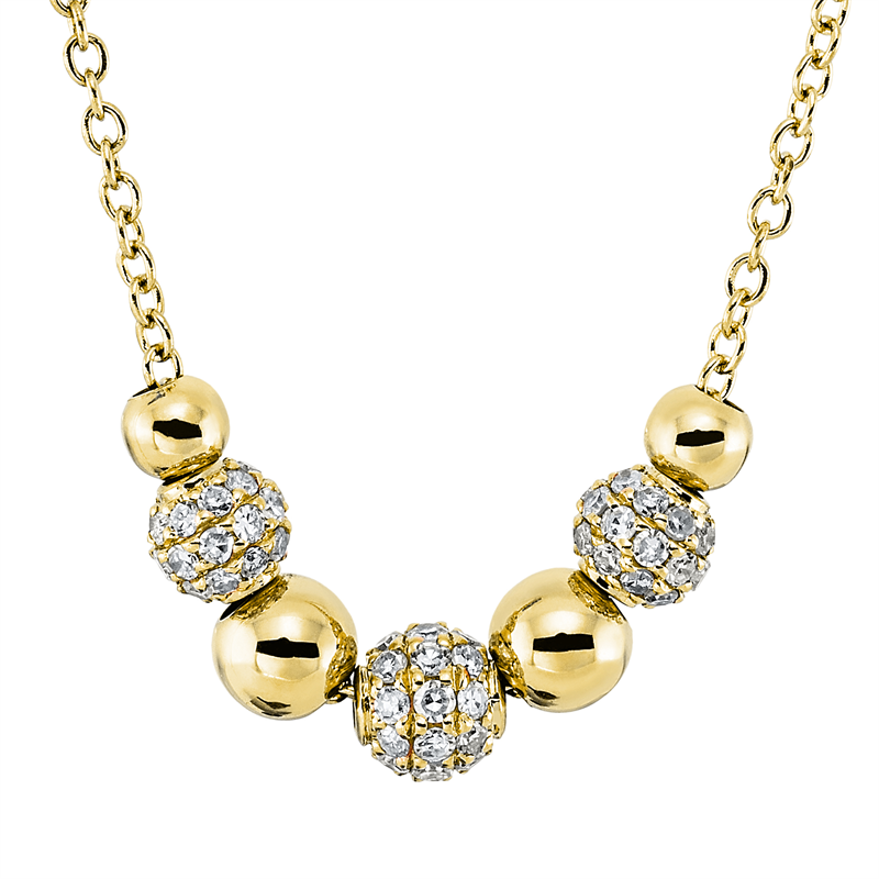 Collier 18 kt GG, mit ZÖ 40 cm