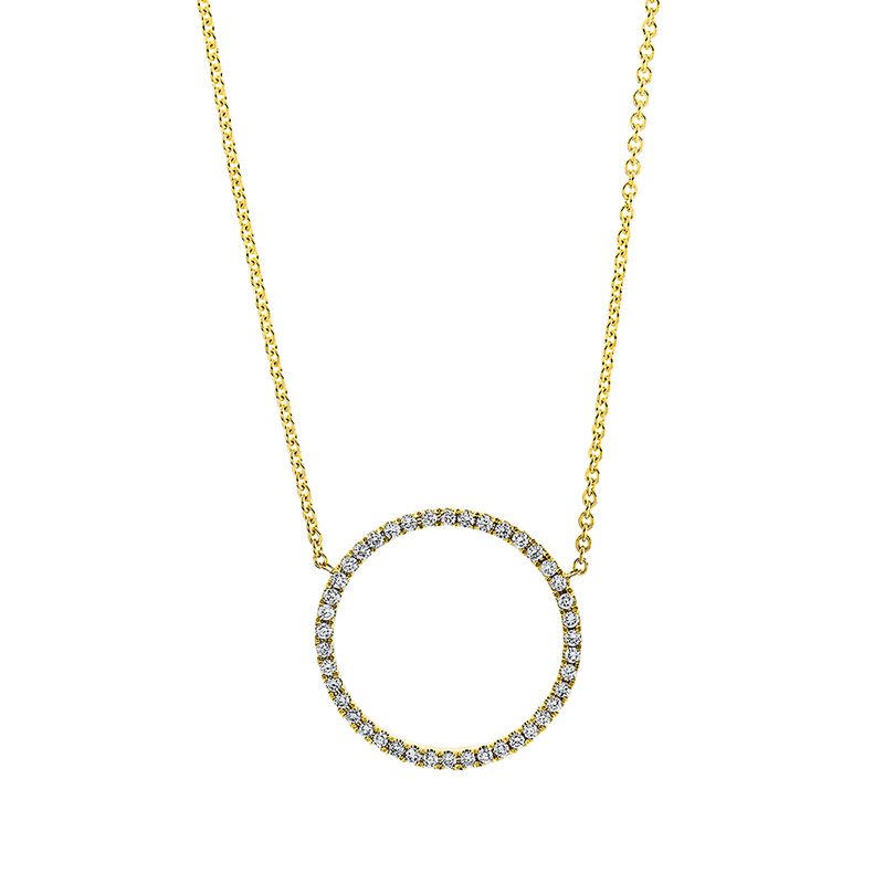 Collier 18 kt GG Kreis, mit ZÖ 41 cm & 43 cm