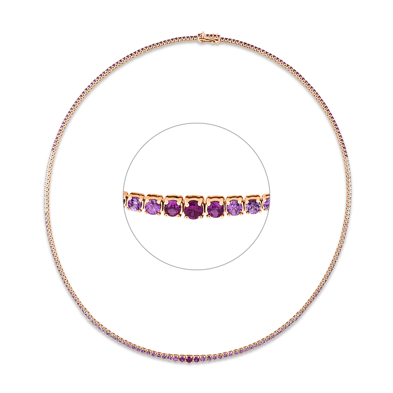 Collier 18 kt RG