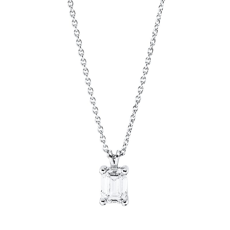 Collier 14 kt WG, mit Öse