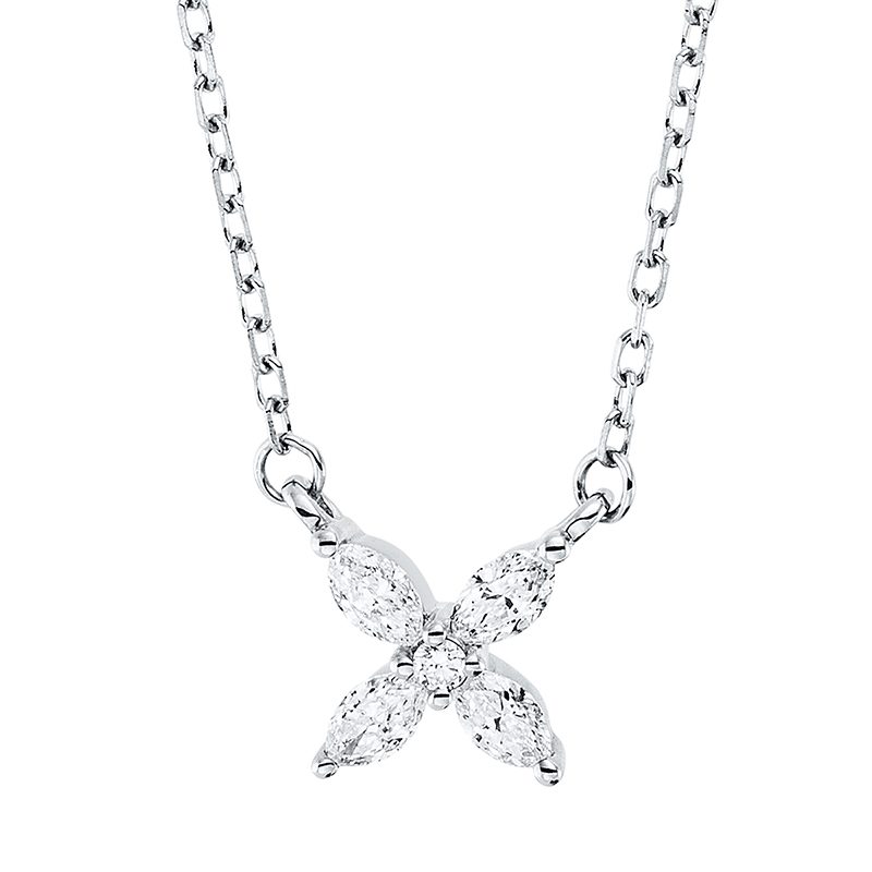 Collier 18 kt GG, mit ZÖ 40 cm