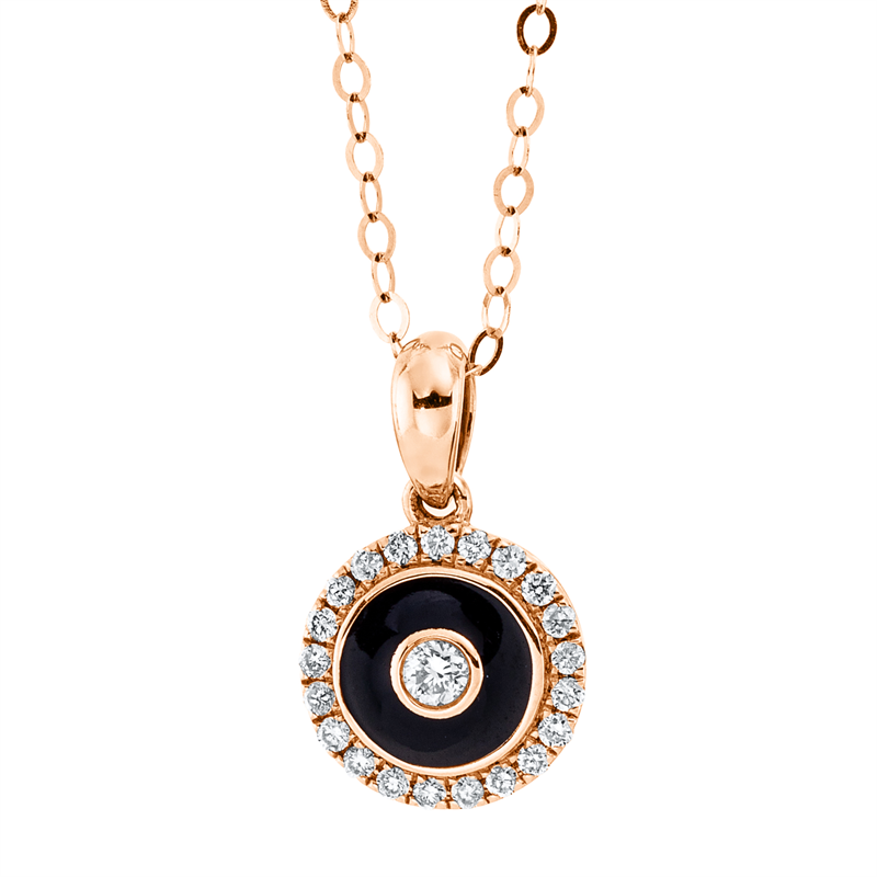 Collier 18 kt RG Kreis, mit ZÖ 46 cm, 48 cm