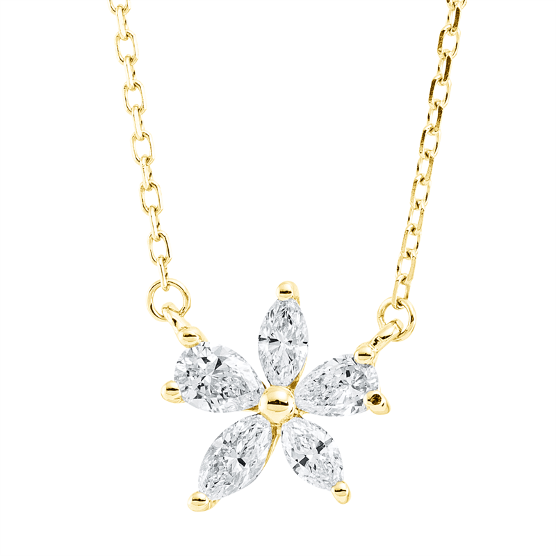 Collier 18 kt GG, mit ZÖ 40,6 cm