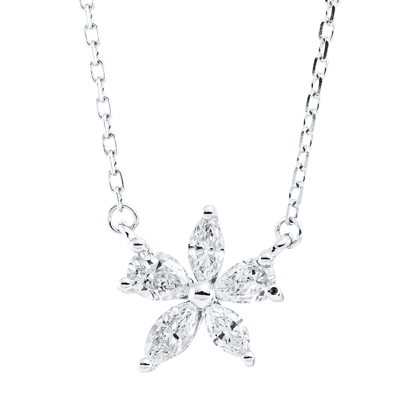 Collier 18 kt GG, mit ZÖ 40,6 cm