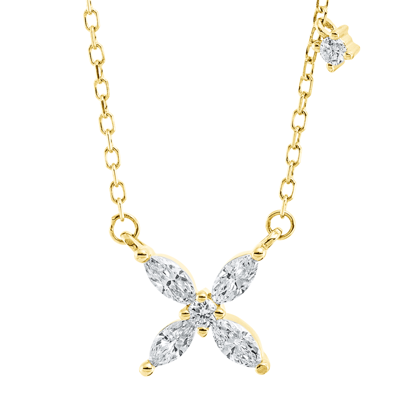 Collier 18 kt GG, mit ZÖ 40 cm
