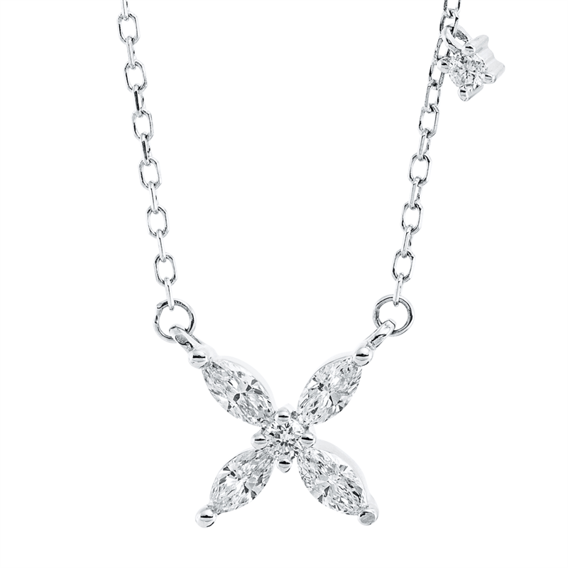 Collier 18 kt GG, mit ZÖ 40 cm