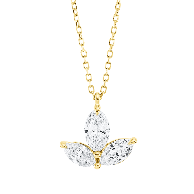 Collier 18 kt GG, mit ZÖ 40 cm + 42 cm