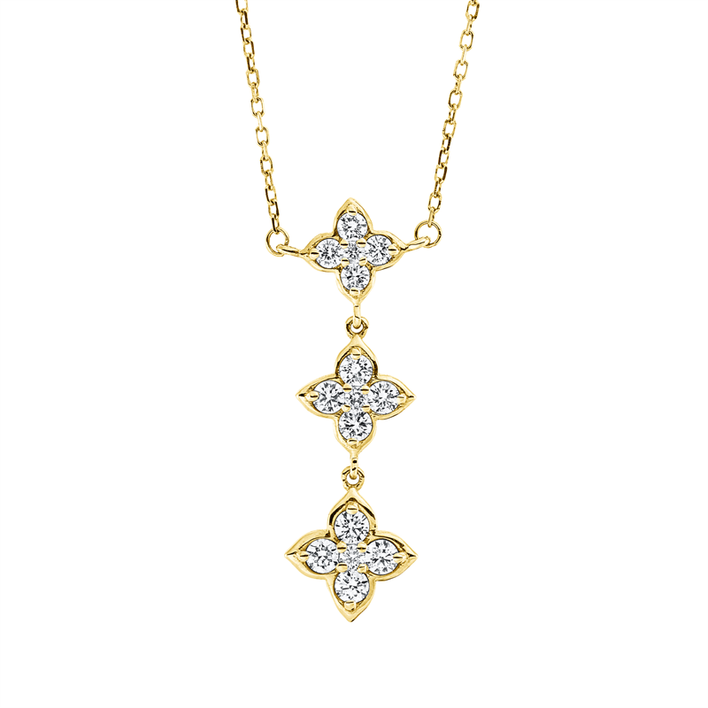 Collier 18 kt GG, mit ZÖ 40 cm