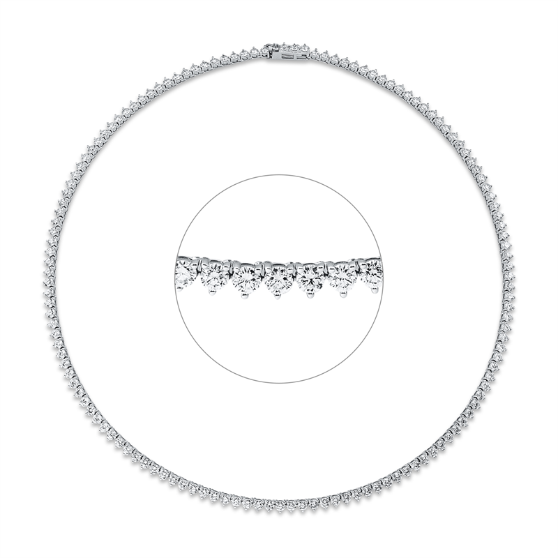Collier 3er-Krappe 18 kt WG