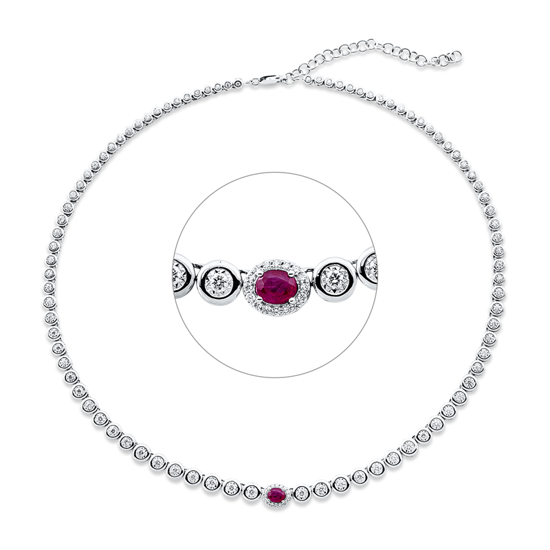 Collier 18 kt WG