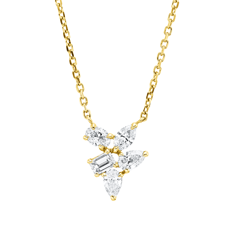 Collier 18 kt GG, mit ZÖ 42 cm