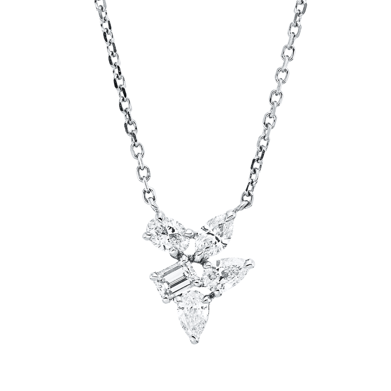 Collier 18 kt GG, mit ZÖ 42 cm