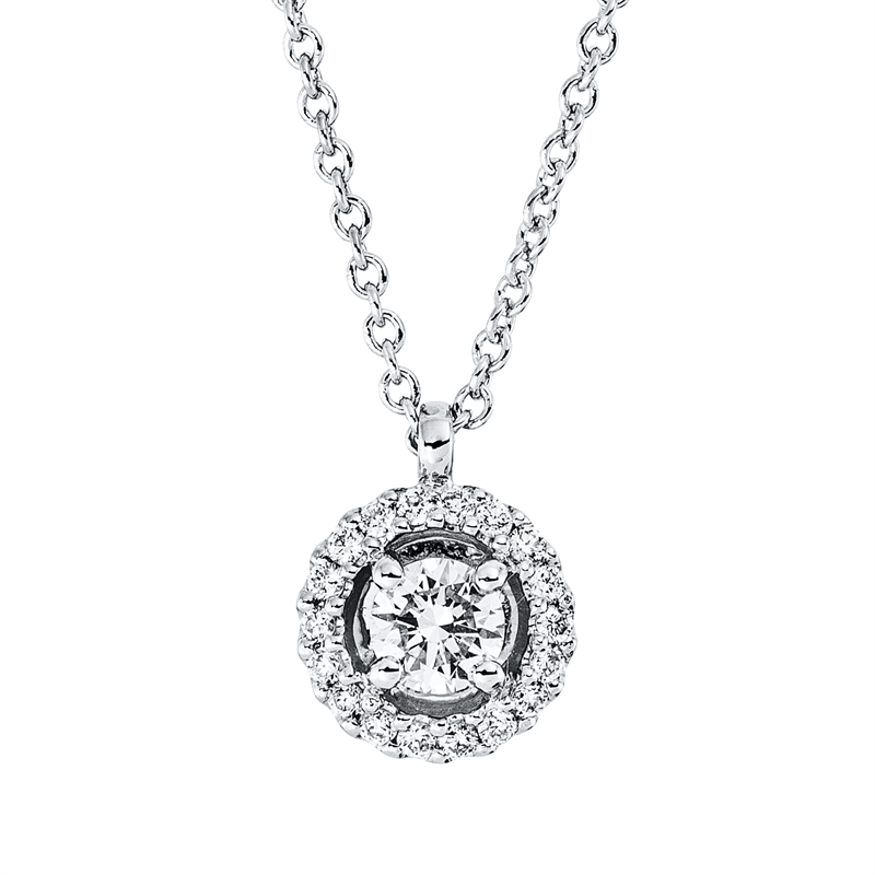 Collier 18 kt WG, mit ZÖ 41 cm + 39,5 cm