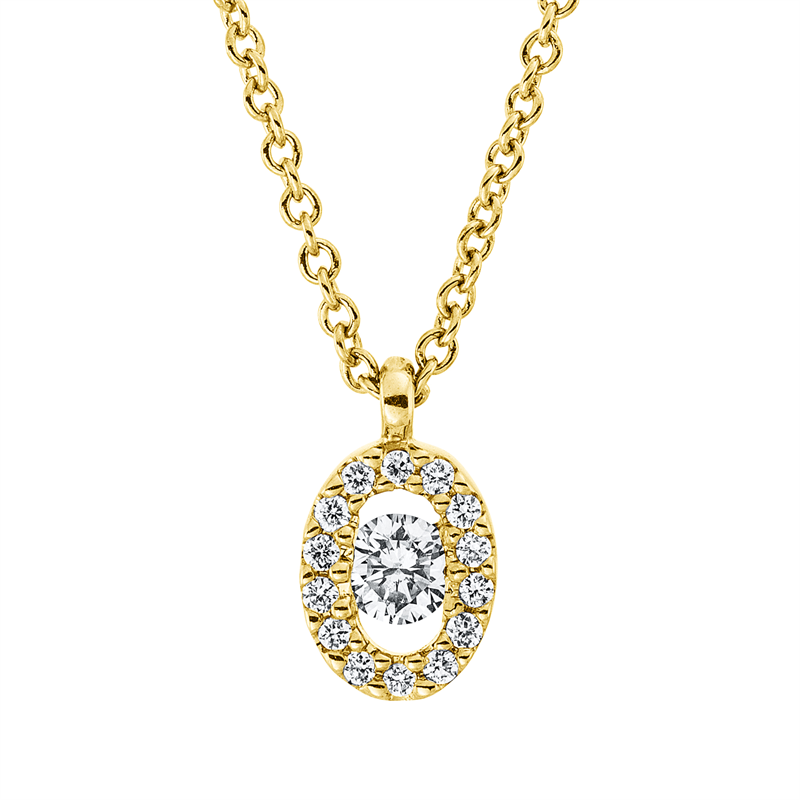 Collier 18 kt GG, mit ZÖ 41 cm + 39,5 cm