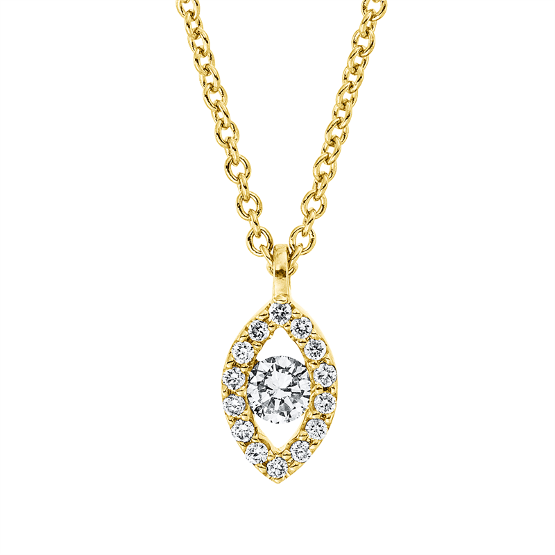 Collier 18 kt GG, mit ZÖ 41 cm + 39,5 cm
