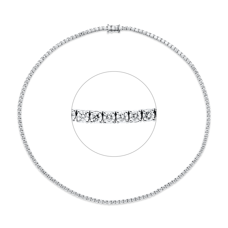 Collier 4er-Krappe 18 kt WG