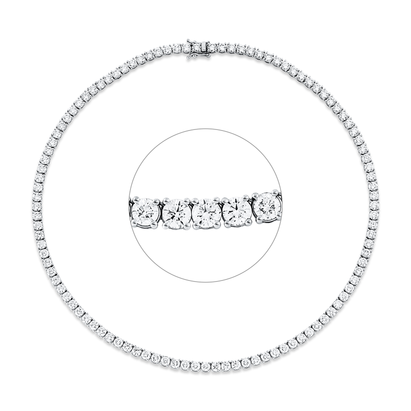 Collier 4er-Krappe 18 kt WG
