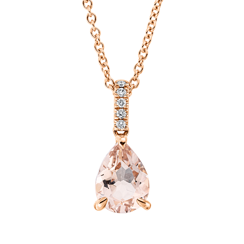 Collier 18 kt RG, mit ZÖ 42 cm