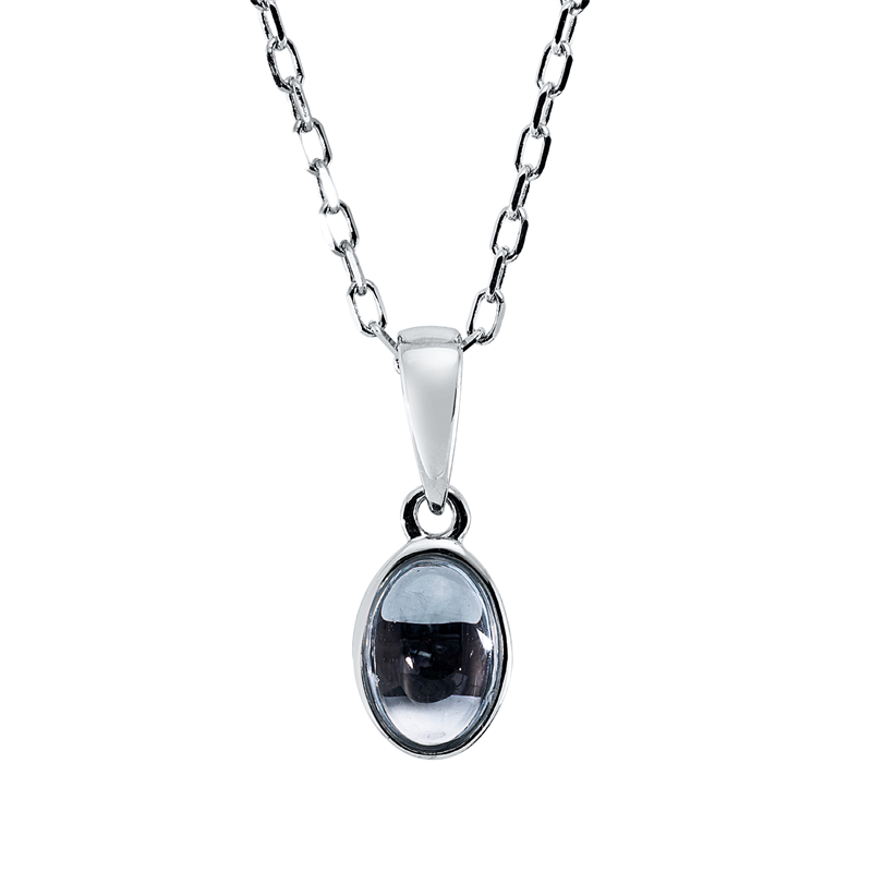 Collier Zarge 18 kt WG Oval