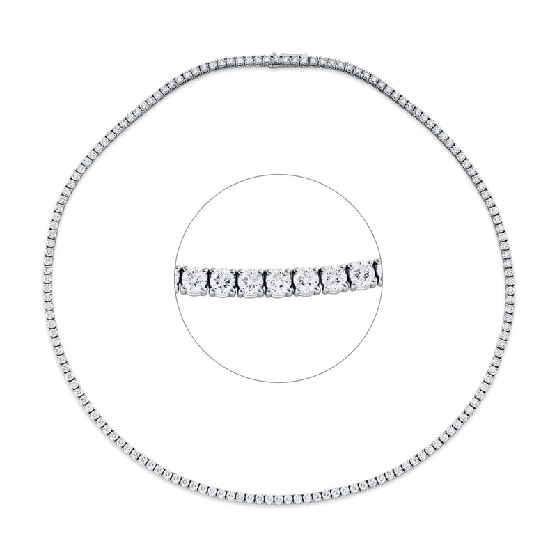 Collier 4er-Krappe 18 kt WG