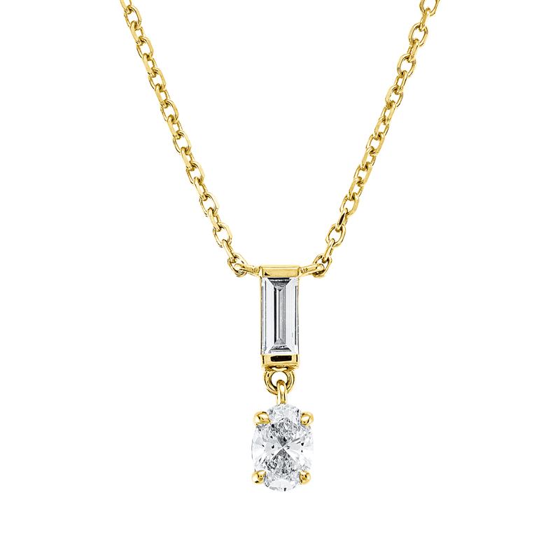 Collier 18 kt GG, mit ZÖ 42 cm
