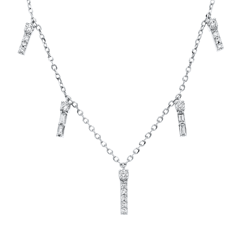 Collier 18 kt GG, mit ZÖ 40 cm + 43 cm