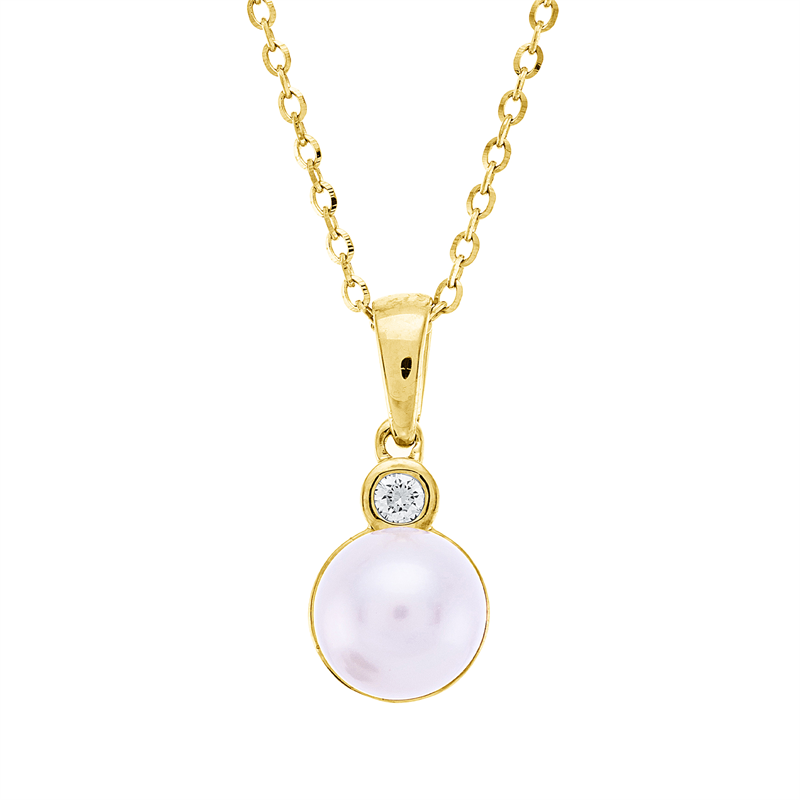 Collier 18 kt GG, mit ZÖ 40 cm + 43 cm