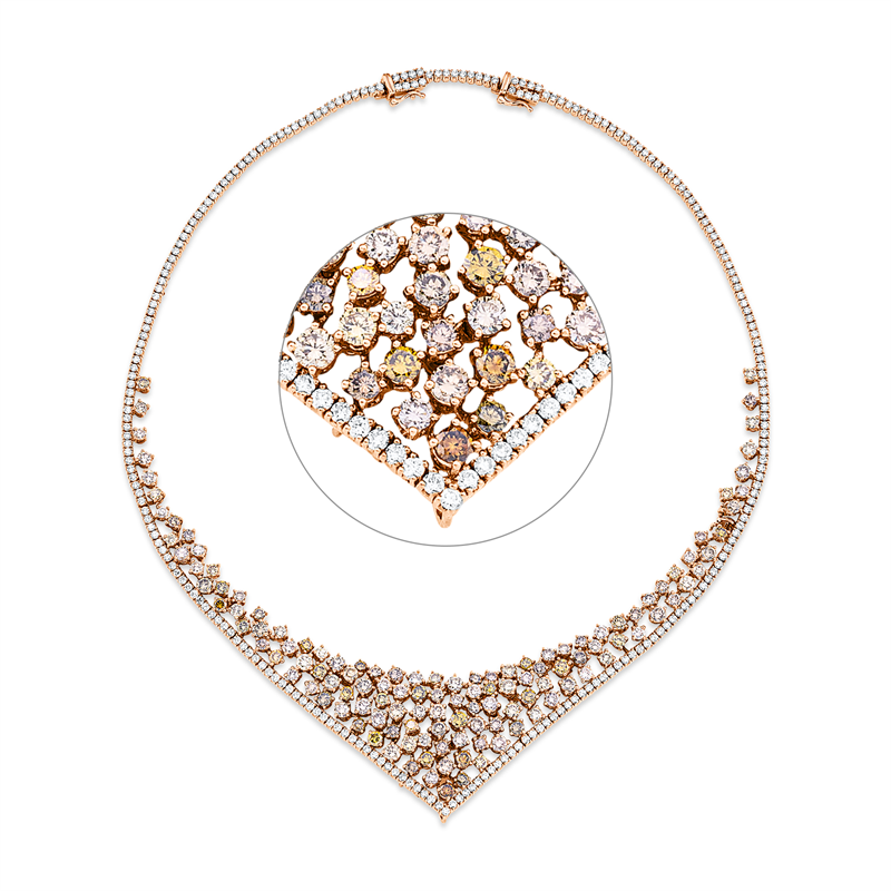 Collier 18 kt RG