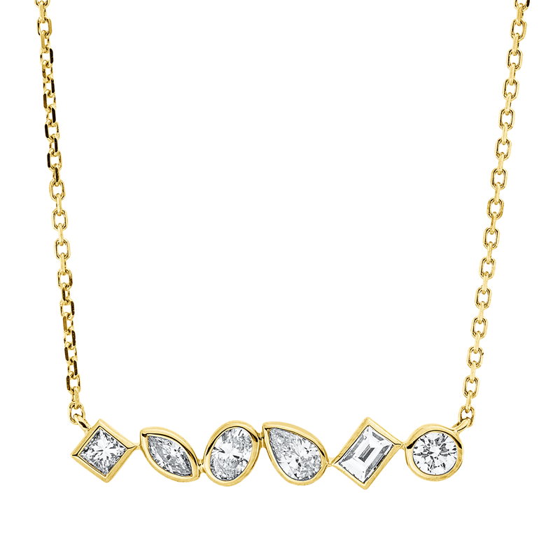 Collier 18 kt GG, mit ZÖ 40 cm