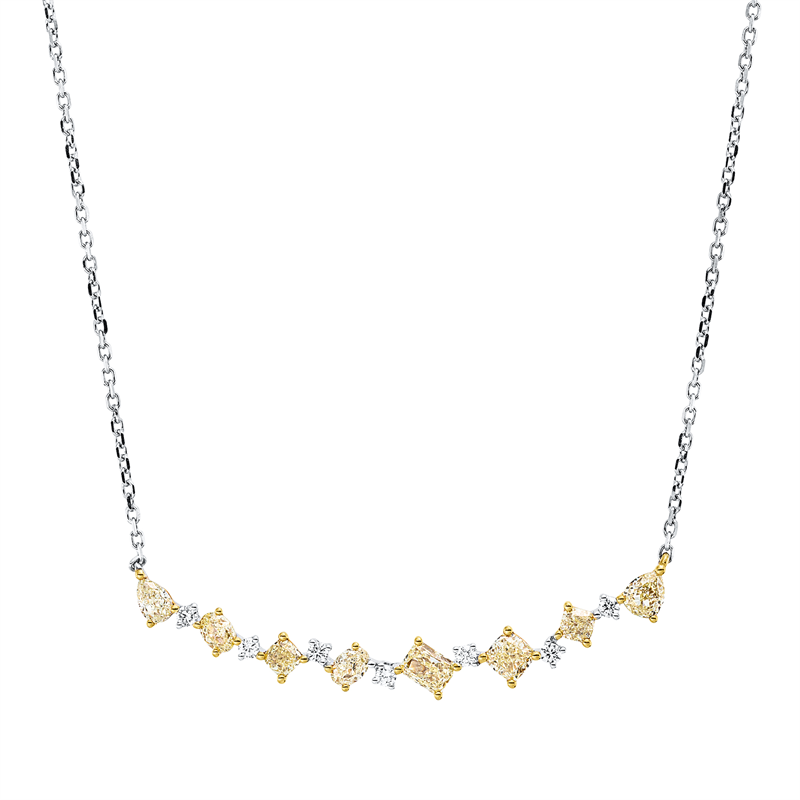 Collier 18 kt WG+GG