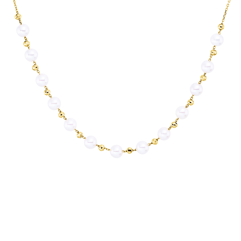 Collier 18 kt GG, mit ZÖ 40,6 cm
