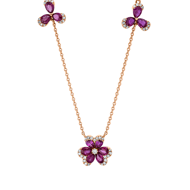 Collier 18 kt RG