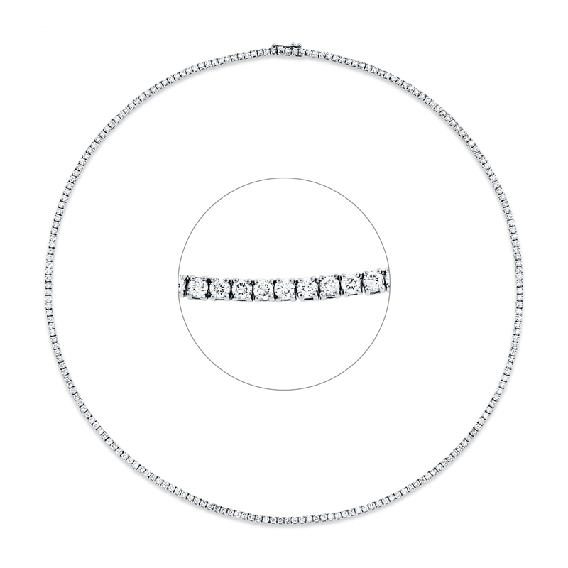 Collier 4er-Krappe 18 kt GG