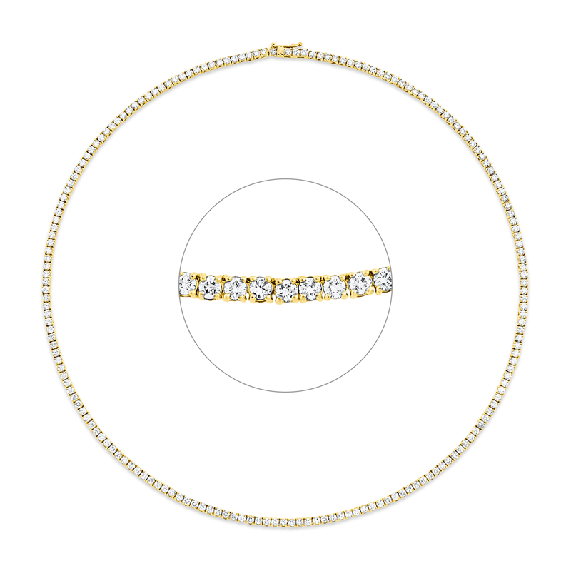 Collier 4er-Krappe 18 kt GG
