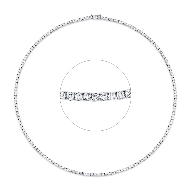 Collier 4er-Krappe 18 kt GG