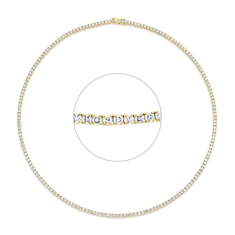 Collier 4er-Krappe 18 kt GG