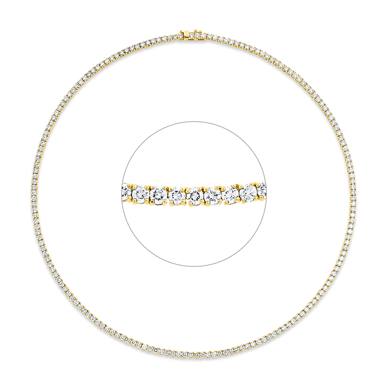 Collier 4er-Krappe 18 kt GG