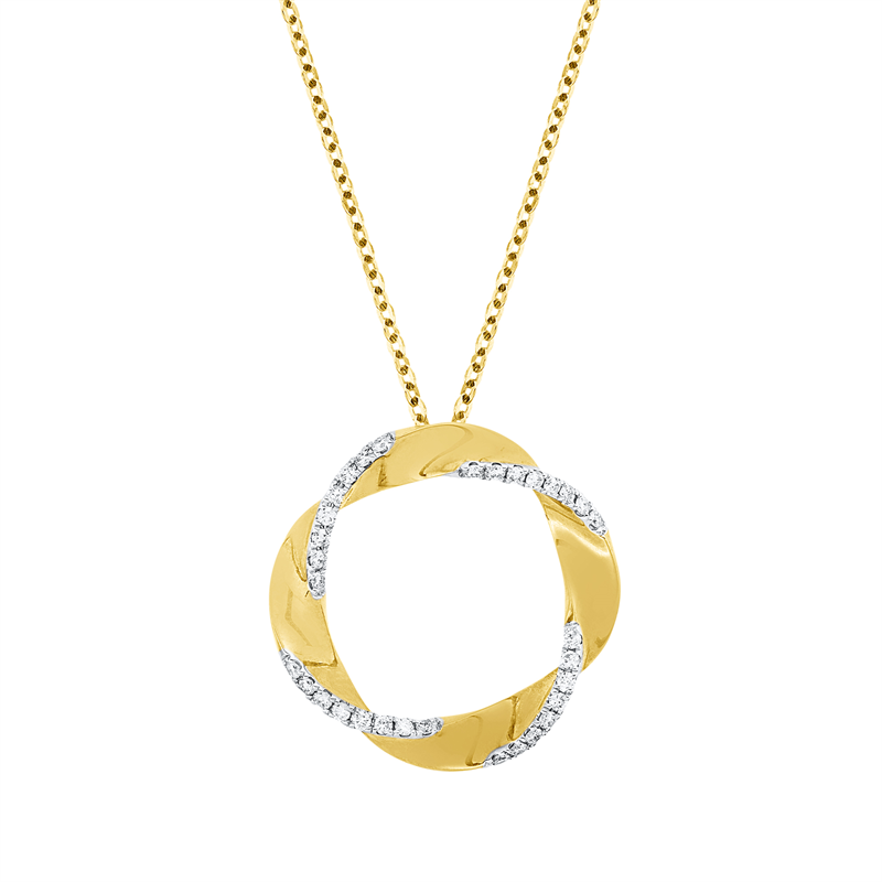 Collier 18 kt GG+WG Kreis, mit ZÖ 40 cm + 43 cm